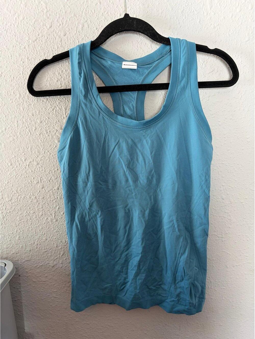 Athleta blue seamless tank size S